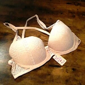 NWOT 36B Dusty Pink Fruit Of The Loom Padded underwire Gorgeous Push Up Bra